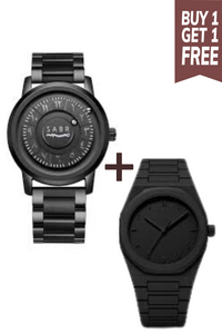 “Sabar Watch & Black Aura Carbon Combo”