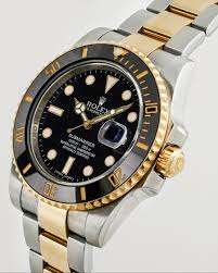 Rolex Submariner -Black & Gold Dial | Silver &amp; Gold Chain
